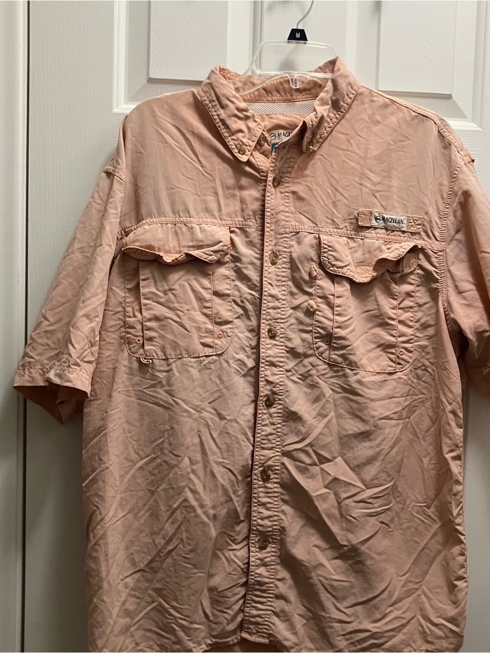 Magellan Sportswear Shirt Mens Large Vented Fishing Outdoors Pockets